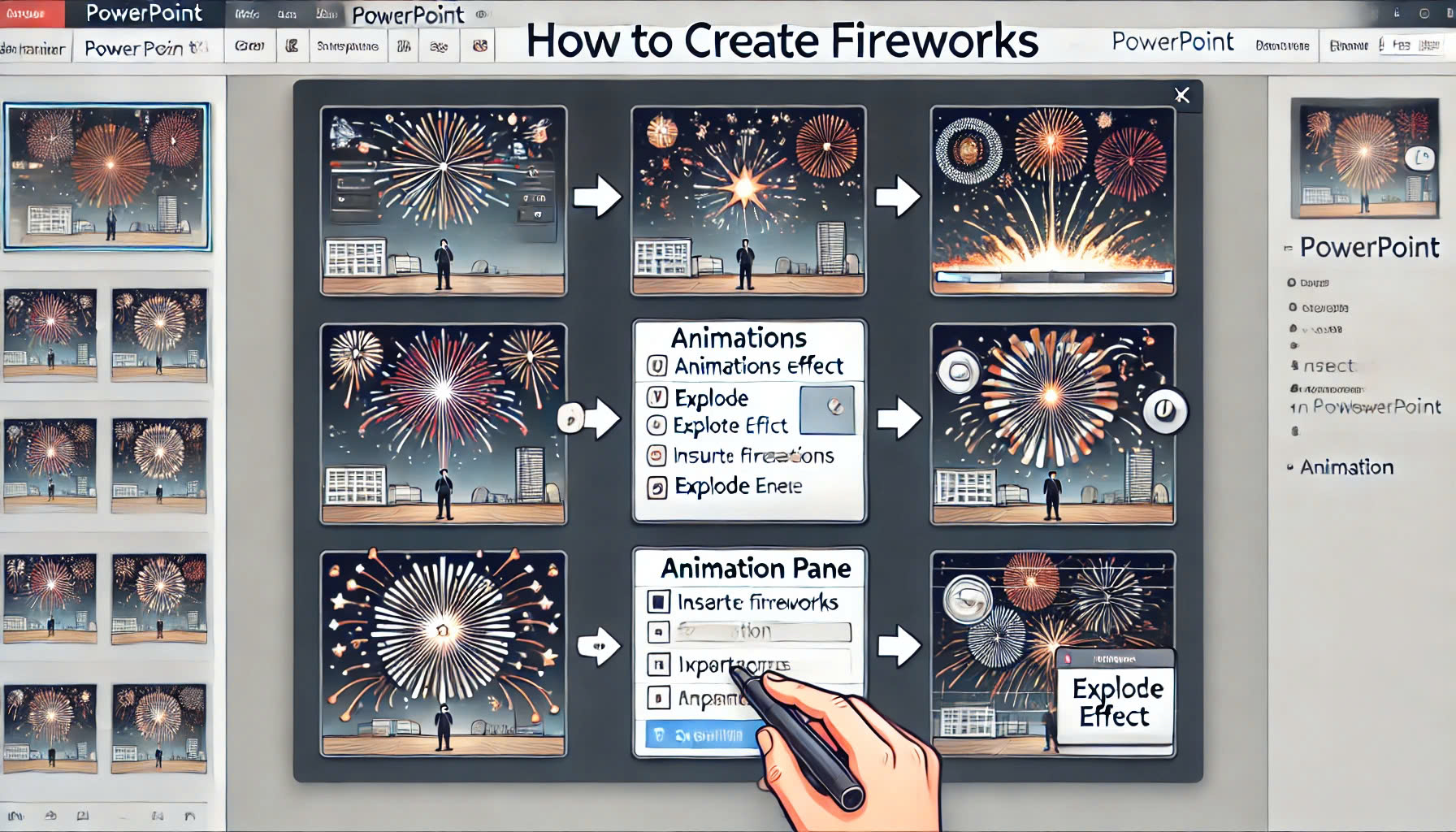 Tự tay tạo nên những màn pháo hoa rực rỡ trên slide PowerPoint